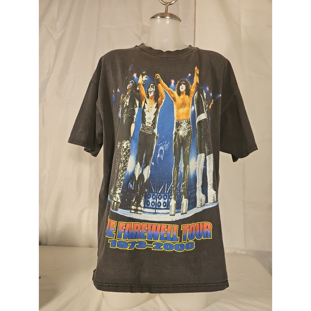 Vintage Kiss 2000 I Was There Farewell XL Tour Shirt